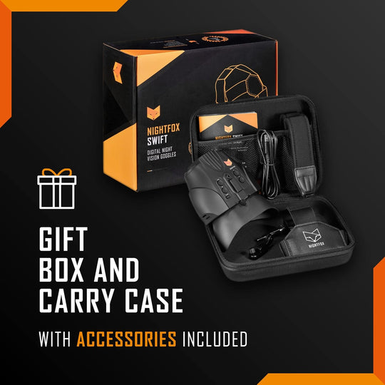 Nightfox Swift Night Vision Goggles | Gift box and carry case included