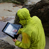 Navigating in the rain with a waterproof clipboard