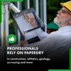 An A4 professional size waterproof clipboard being used on a building site.