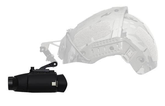 Nightfox Cape Night Vision Binocular | Mounted on a helmet